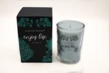 Going Coastal Scented Candles in Sea Foam Green