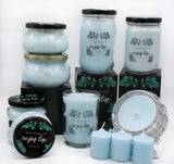 Going Coastal Scented Candles in Sea Foam Green