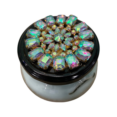 Medium Rhinestone Lid for 8 oz glass candle jars – Mail A Candle