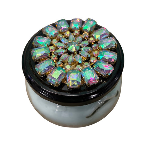 Medium Rhinestone Lid for 8 oz glass candle jars